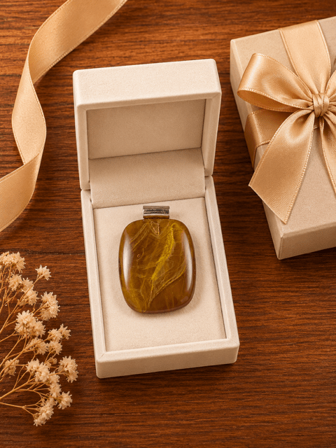 Amber & Gold Swirl - Stoney Lake Glassworks
