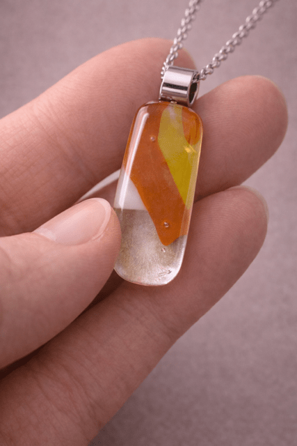 Amber Prism - Stoney Lake Glassworks