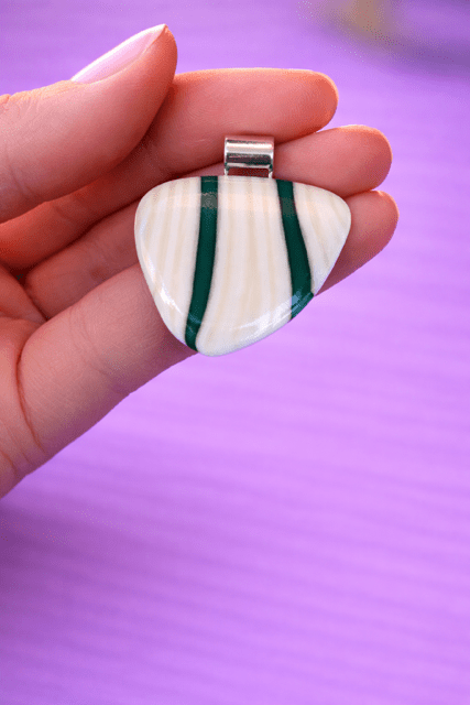 Fairway — Handcrafted Fused Glass Pendant - Stoney Lake Glassworks