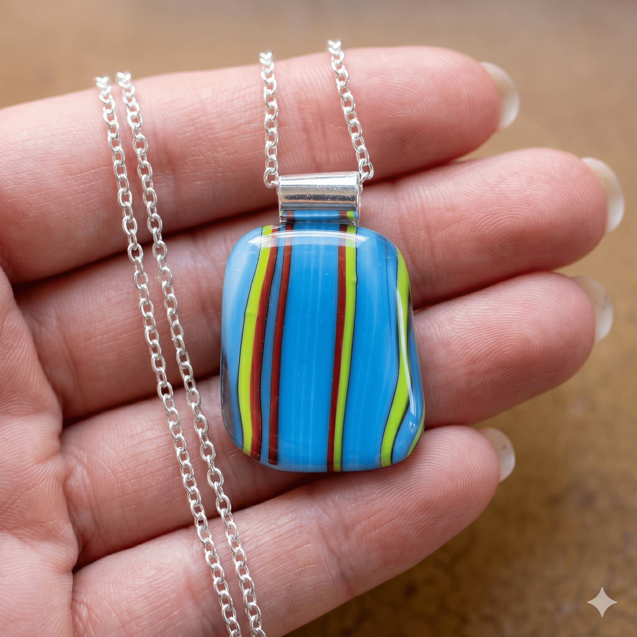 Festival Stripe Trapezoid - Stoney Lake Glassworks