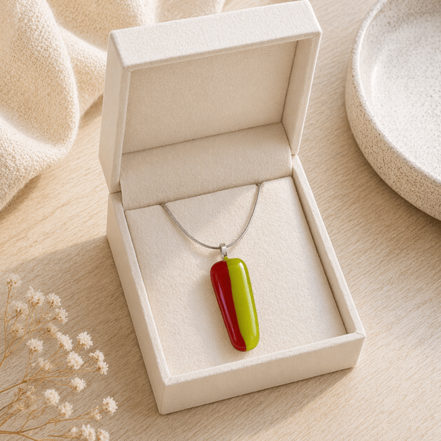 Harvest Fused Glass Pendant - Stoney Lake Glassworks
