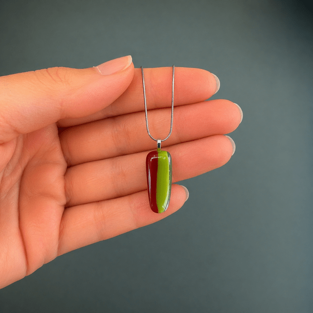Harvest Fused Glass Pendant - Stoney Lake Glassworks