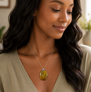 Amber & Gold Swirl