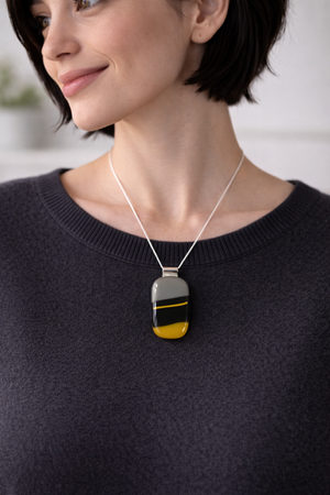 Horizon — Handcrafted Fused Glass Pendant