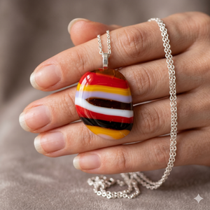 Retro Stripe Oval