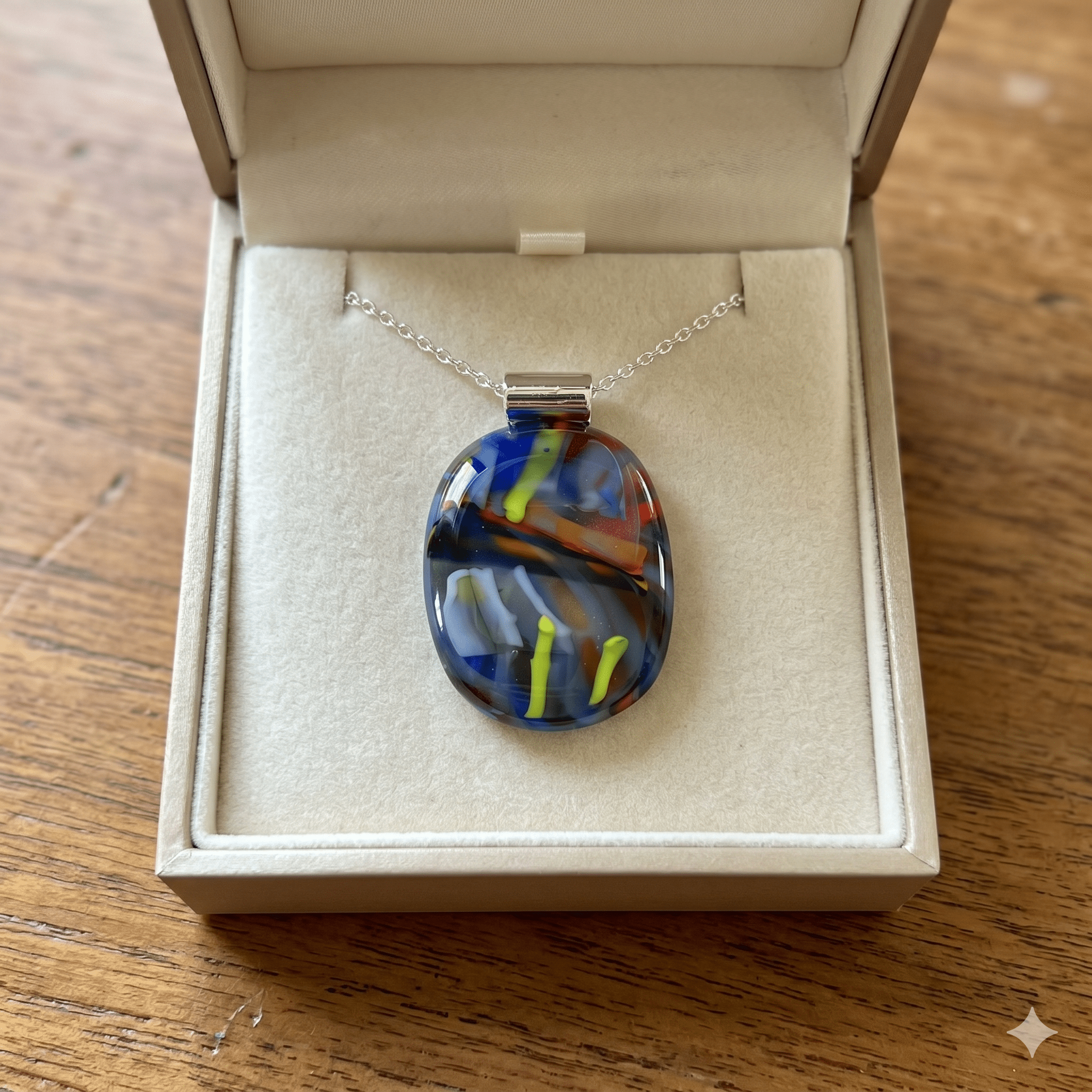 Abstract Expressionist Oval - Stoney Lake Glassworks