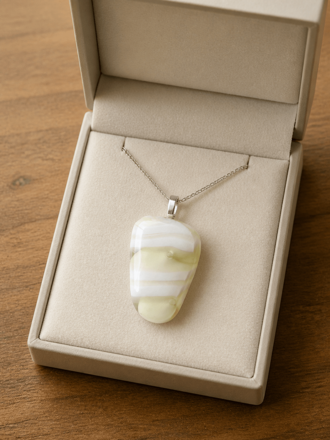 Alabaster Freeform - Stoney Lake Glassworks