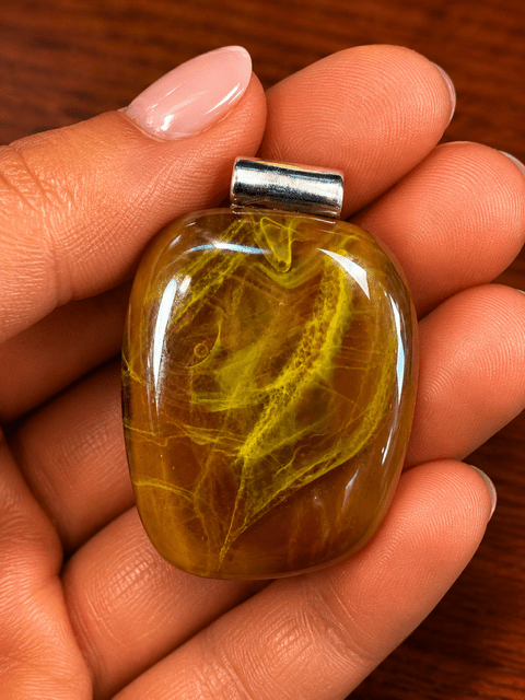 Amber & Gold Swirl - Stoney Lake Glassworks