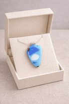 Breaking Wave Fused Glass Pendant - Stoney Lake Glassworks