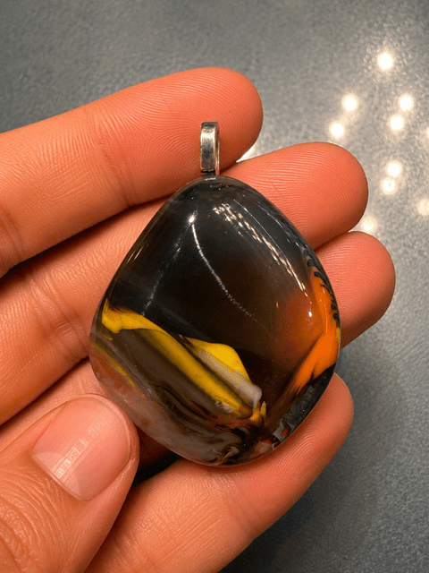 Bumblebee Jasper Cushion - Stoney Lake Glassworks