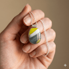 Chartreuse Slate Oval - Stoney Lake Glassworks