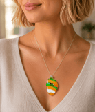 Citrus Swirl Oval - Stoney Lake Glassworks
