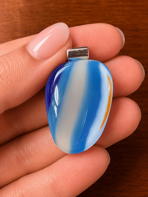 Cobalt Sky & Tangerine - Stoney Lake Glassworks