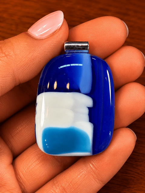 Cobalt Storm Square - Stoney Lake Glassworks