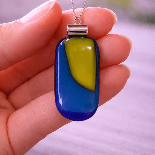 Drift — Handcrafted Fused Glass Pendant - Stoney Lake Glassworks