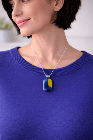 Drift — Handcrafted Fused Glass Pendant