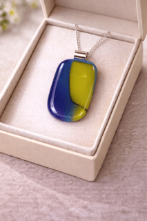 Drift — Handcrafted Fused Glass Pendant - Stoney Lake Glassworks