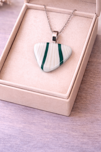Fairway — Handcrafted Fused Glass Pendant - Stoney Lake Glassworks