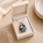 Fiesta Fused Glass Pendant - Stoney Lake Glassworks