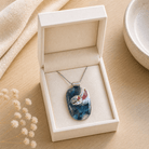 Galaxy Swirl Fused Glass Pendant - Stoney Lake Glassworks
