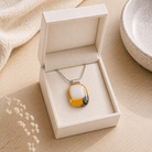 Honeybee Fused Glass Pendant - Stoney Lake Glassworks
