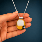 Honeybee Fused Glass Pendant - Stoney Lake Glassworks