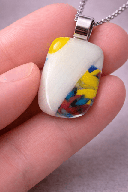 Meadow — Handcrafted Fused Glass Pendant - Stoney Lake Glassworks