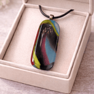 Midnight Carnival — Handcrafted Fused Glass Pendant - Stoney Lake Glassworks