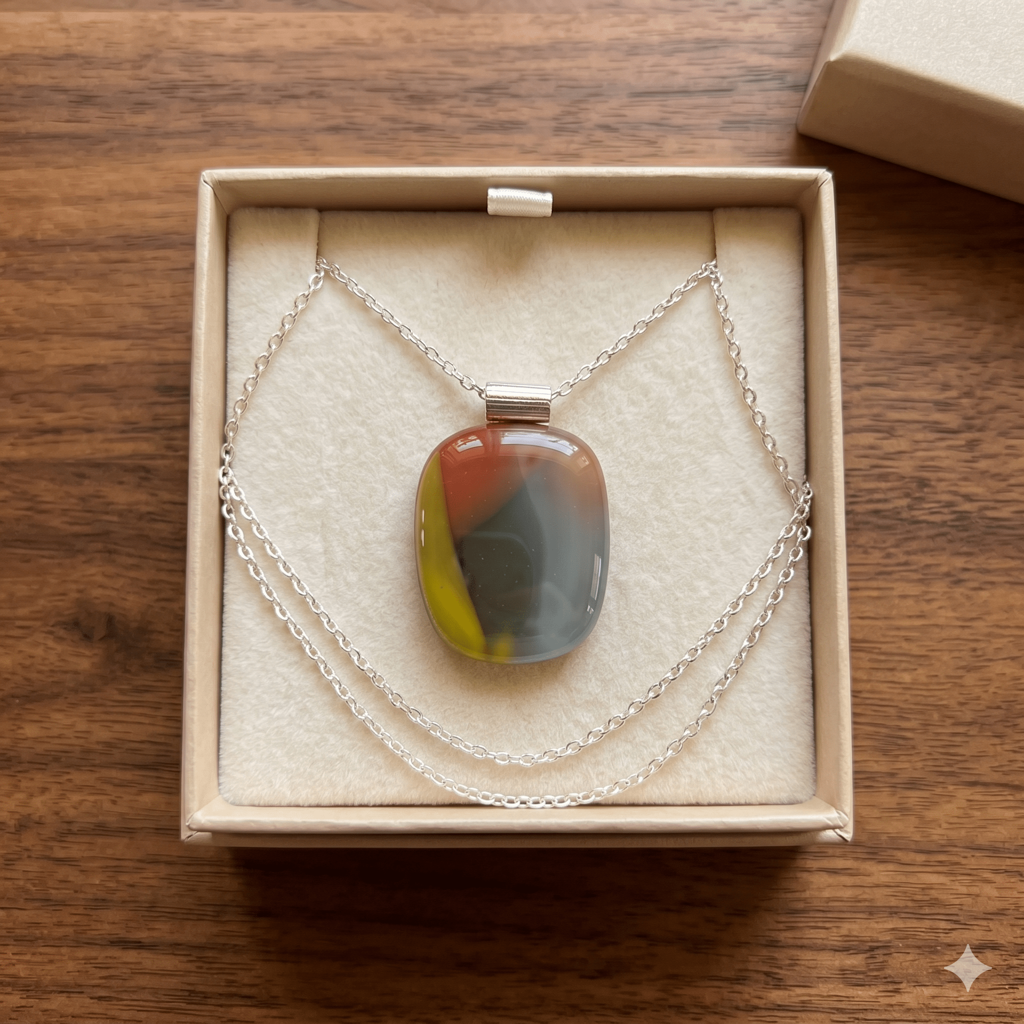 Opal Storm Pebble - Stoney Lake Glassworks