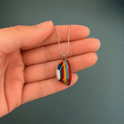 Painted Sky Fused Glass Pendant - Stoney Lake Glassworks