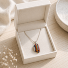 Painted Sky Fused Glass Pendant - Stoney Lake Glassworks