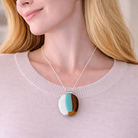 Shoreline — Handcrafted Fused Glass Pendant - Stoney Lake Glassworks