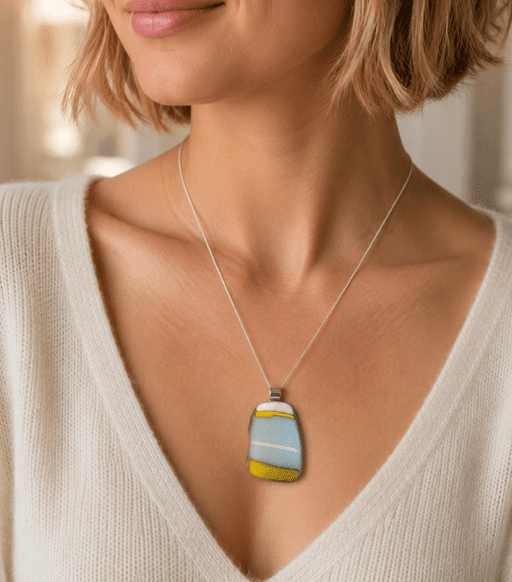 Sky & Sand Trapezoid - Satin Finish - Stoney Lake Glassworks