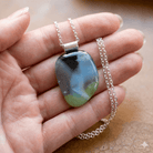 Storm & Moss Pebble - Stoney Lake Glassworks