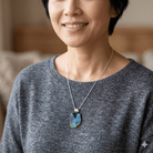 Storm & Moss Pebble - Stoney Lake Glassworks