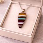 Strata — Handcrafted Fused Glass Pendant - Stoney Lake Glassworks