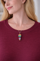 Strata — Handcrafted Fused Glass Pendant - Stoney Lake Glassworks