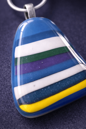 Striped Blue