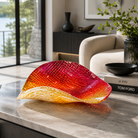 Sunset Mosaic Handmade Fused Glass Bowl – Sculptural Art Glass Centrepiece - Stoney Lake Glassworks