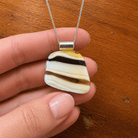 Tiger's Eye Shield - Stoney Lake Glassworks