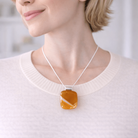 Toffee — Handcrafted Fused Glass Pendant - Stoney Lake Glassworks