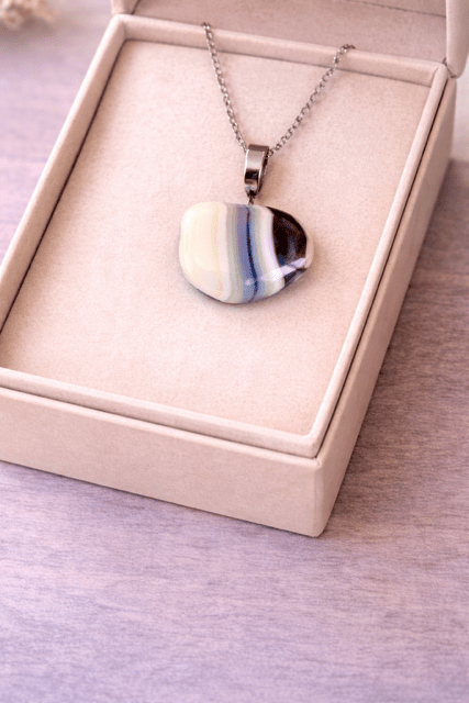 Twilight — Handcrafted Fused Glass Pendant - Stoney Lake Glassworks