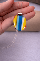 Wildfire — Handcrafted Fused Glass Pendant - Stoney Lake Glassworks